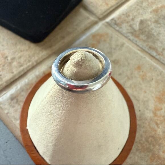Lois Hill Solid 925 Sterling Silver Band Rube Ring Size 6.25 - Picture 3 of 9